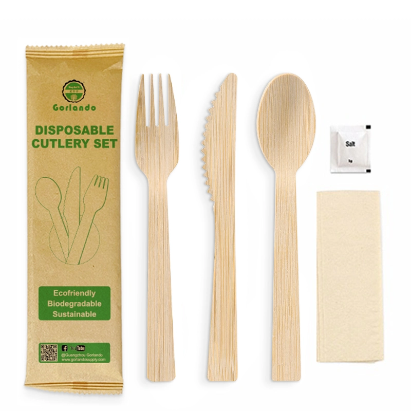 Bamboo Cutlery Package in Airlines